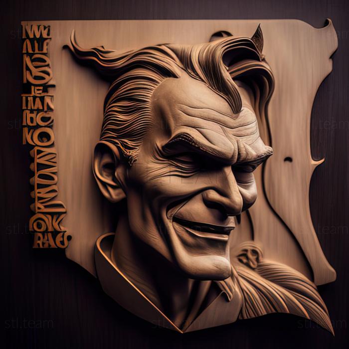 3D модель Джокер Джокер актер Хоакин Феникс (STL)
